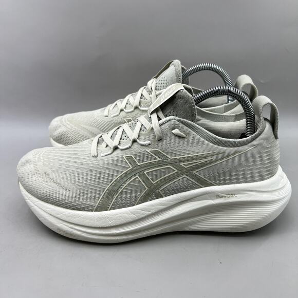 ASICS Gel-Nimbus 27 Running Shoes Women Size 9.5 Green Gray Comfort Low Sneakers - Picture 3 of 8